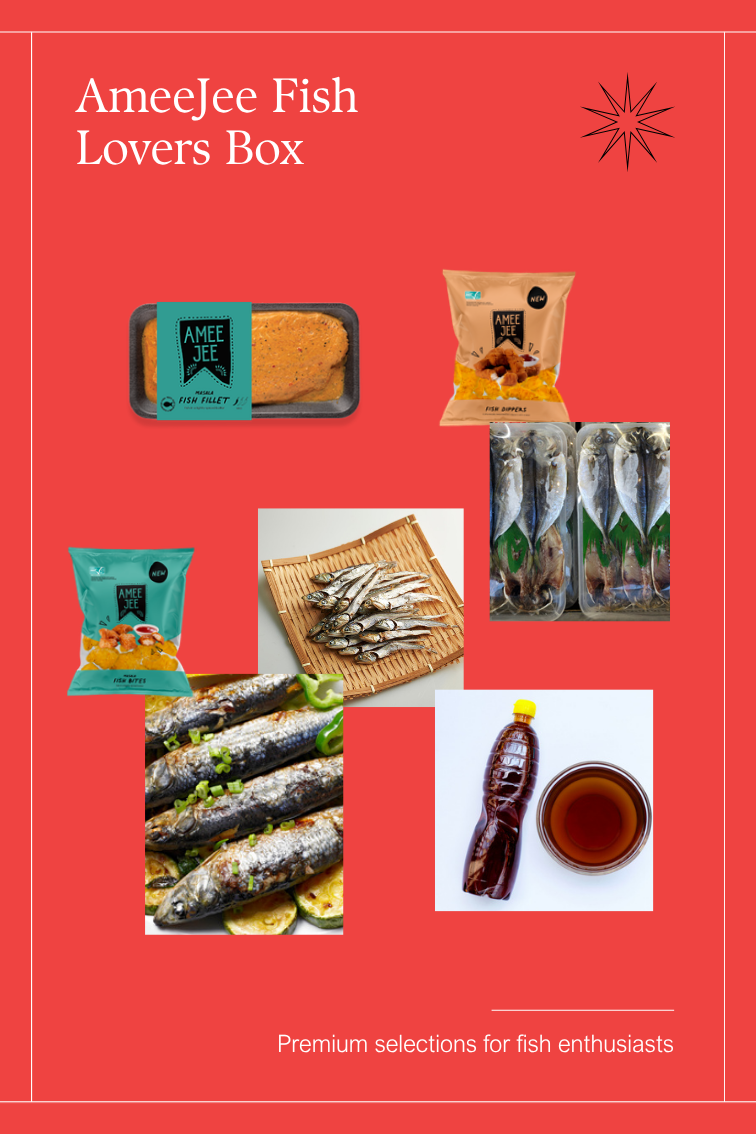 The Amee Jee Fish Lovers Box contents