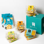 The Amee Jee Samosa & Snacks Box contents