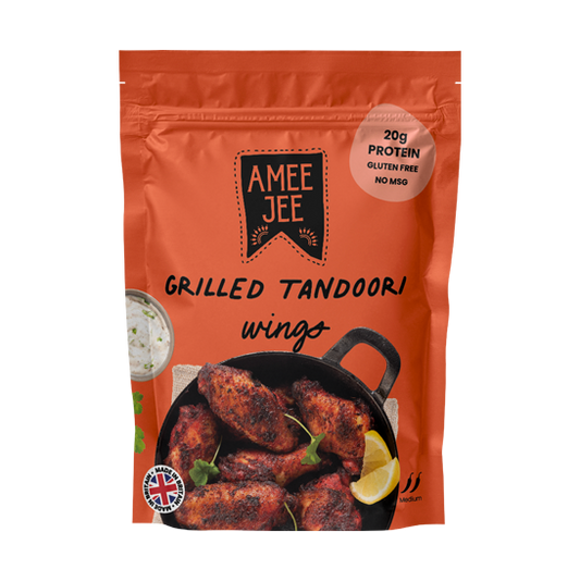 Grilled Tandoori Wings (500g) - Amee Jee High Protein Chicken Snack